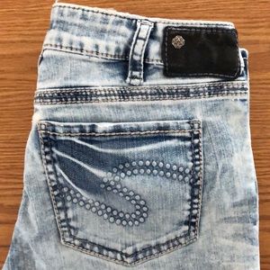 Silver jean aiko Capri